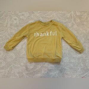 Little Co (Lauren Conrad) Thankful sweatshirt 24m